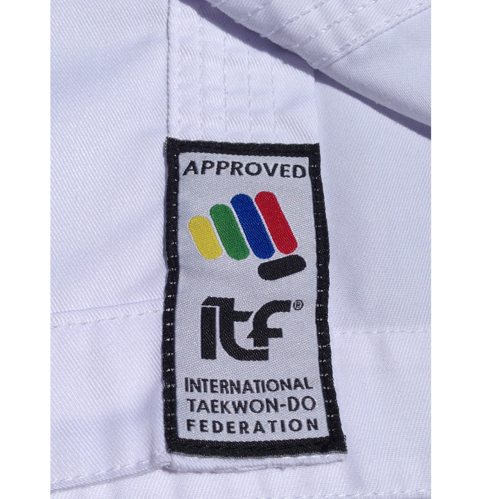 Mighty Fist dobok MiDit ITF logo Teakwon-Do pak