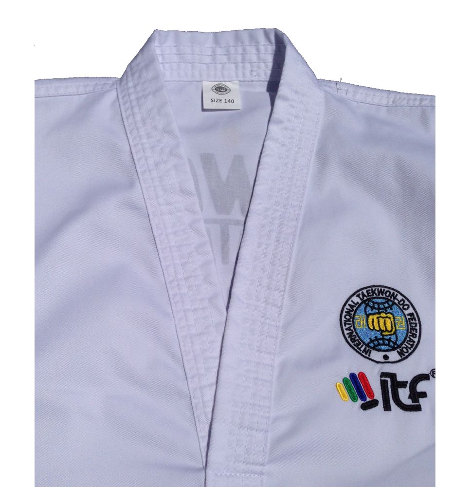 Mighty Fist dobok MiDit voorzijde Teakwon-Do pak