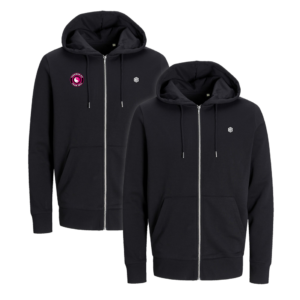 Zwart vest voorkant met of zonder clublogo